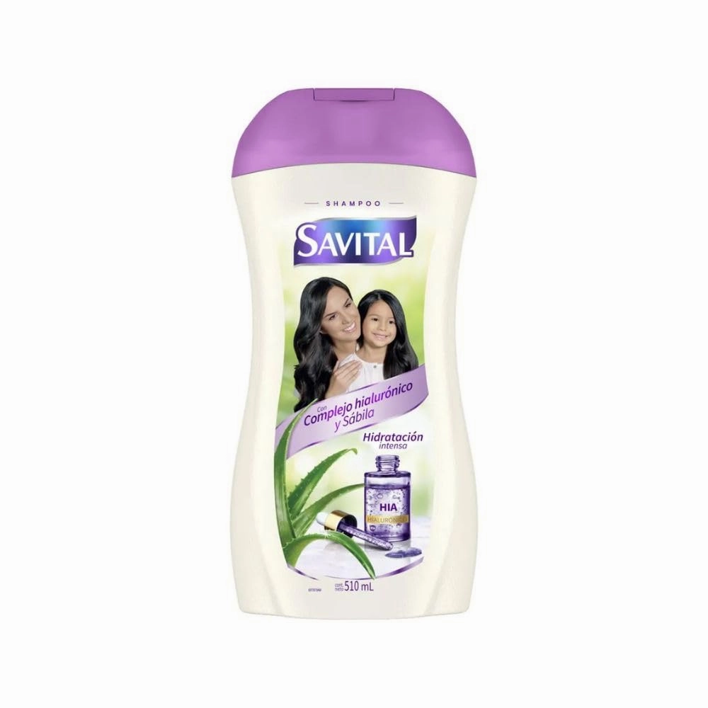 RUUFE Savital Shampoo Hialuronico 510mL, Colombiano, Hyaluronic Complex, Aloe Vera, 16 Fl Oz