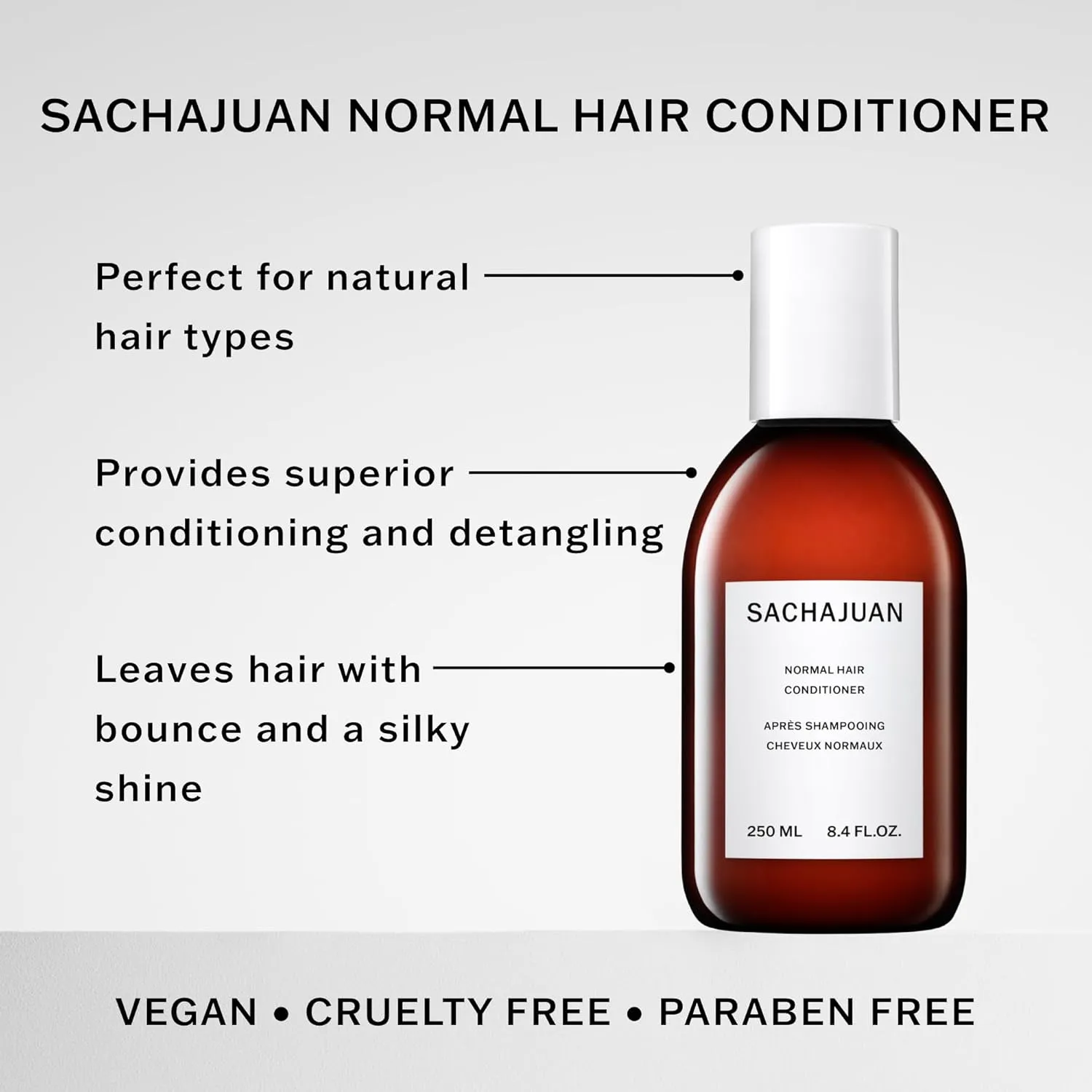 SACHAJUAN Normal Hair Conditioner, Everyday Conditioning for Hair & Scalp, Detangles & Adds Shine, Cruelty & Paraben-Free