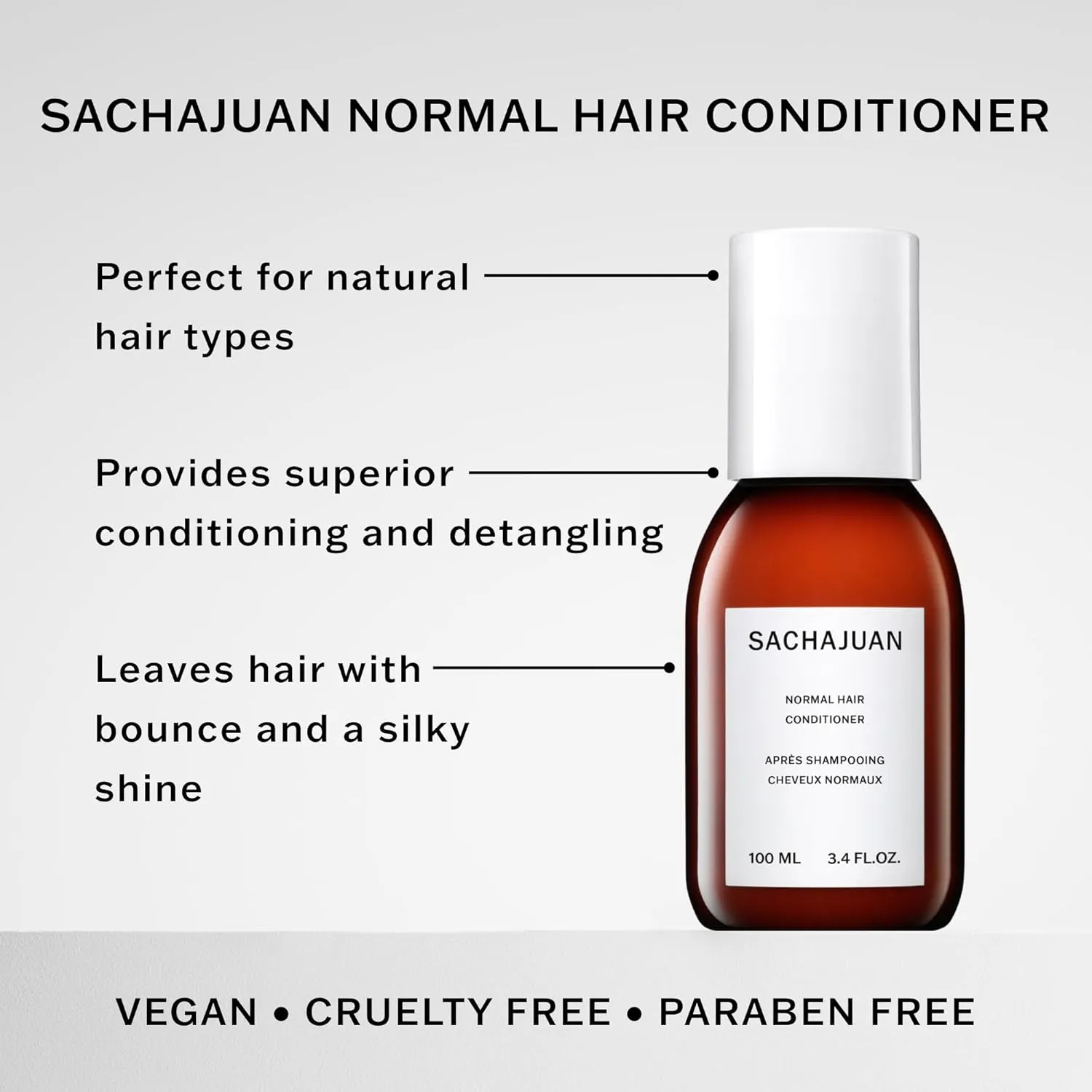 SACHAJUAN Normal Hair Conditioner, Everyday Conditioning for Hair & Scalp, Detangles & Adds Shine, Cruelty & Paraben-Free