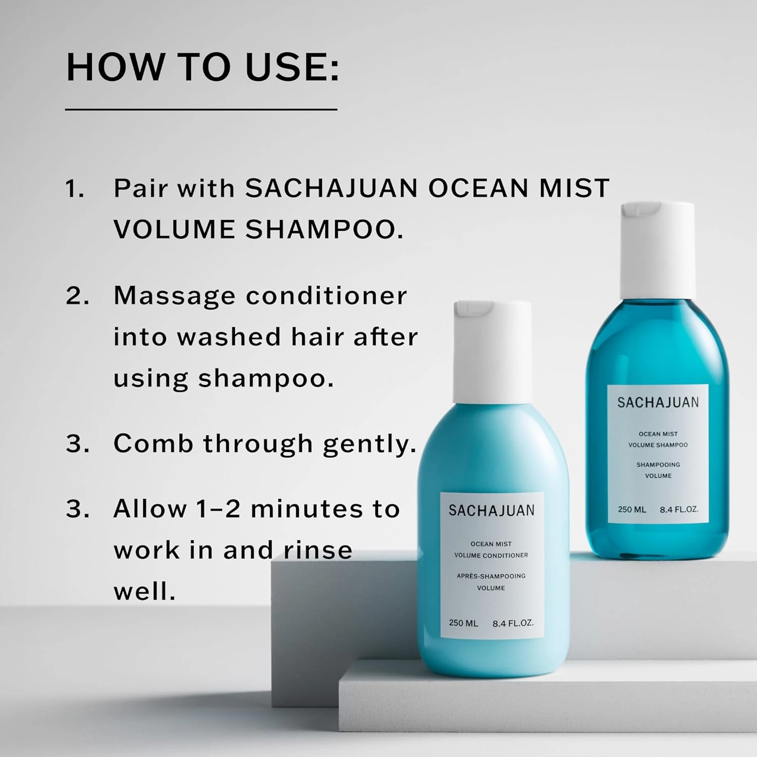 SACHAJUAN Ocean Mist Volume Conditioner, Moisturizes, Protects & Detangles Thin, Fine Hair, Cruelty & Paraben-Free