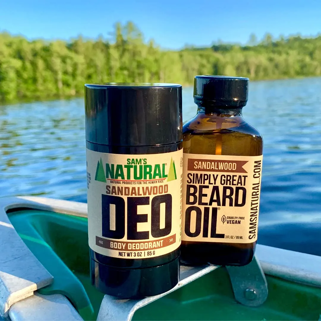 SANDALWOOD Scented - Holiday Gifts - Stocking Stuffers - Beard Conditioner 3 Oz Easy Applicator - Natural - Vegan and Cruelty Free Care for Beards - Gifts for Men with Beards