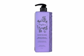 Saphira Glossy Blonde Conditioner for Natural, Bleached, and Color-Treated Blonde Hair, Sulfate-Free, Paraben-Free, Heals, Conditions, Replenishes and Hydrates Blonde Hair