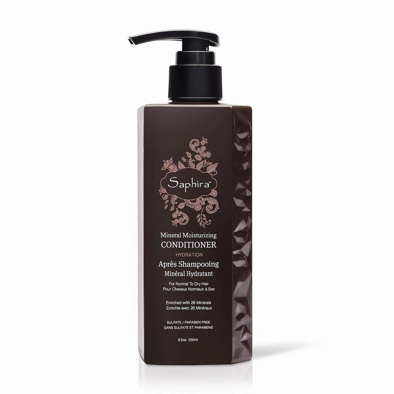 Saphira Mineral Moisturizing Conditioner, Hydrating Deep Conditioner for Dry, Damaged, Bleached and Color-Treated Hair, Sulfate-Free, Paraben-Free, Nourishes and Revitalizes Lifeless Hair