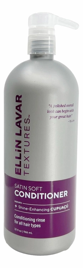 SatinSoft Conditioner with Cupuacu | Enhance Shine, Hydrate, & Soften | Seal Cuticles for Stronger Hair | For All Hair Types (32 oz)