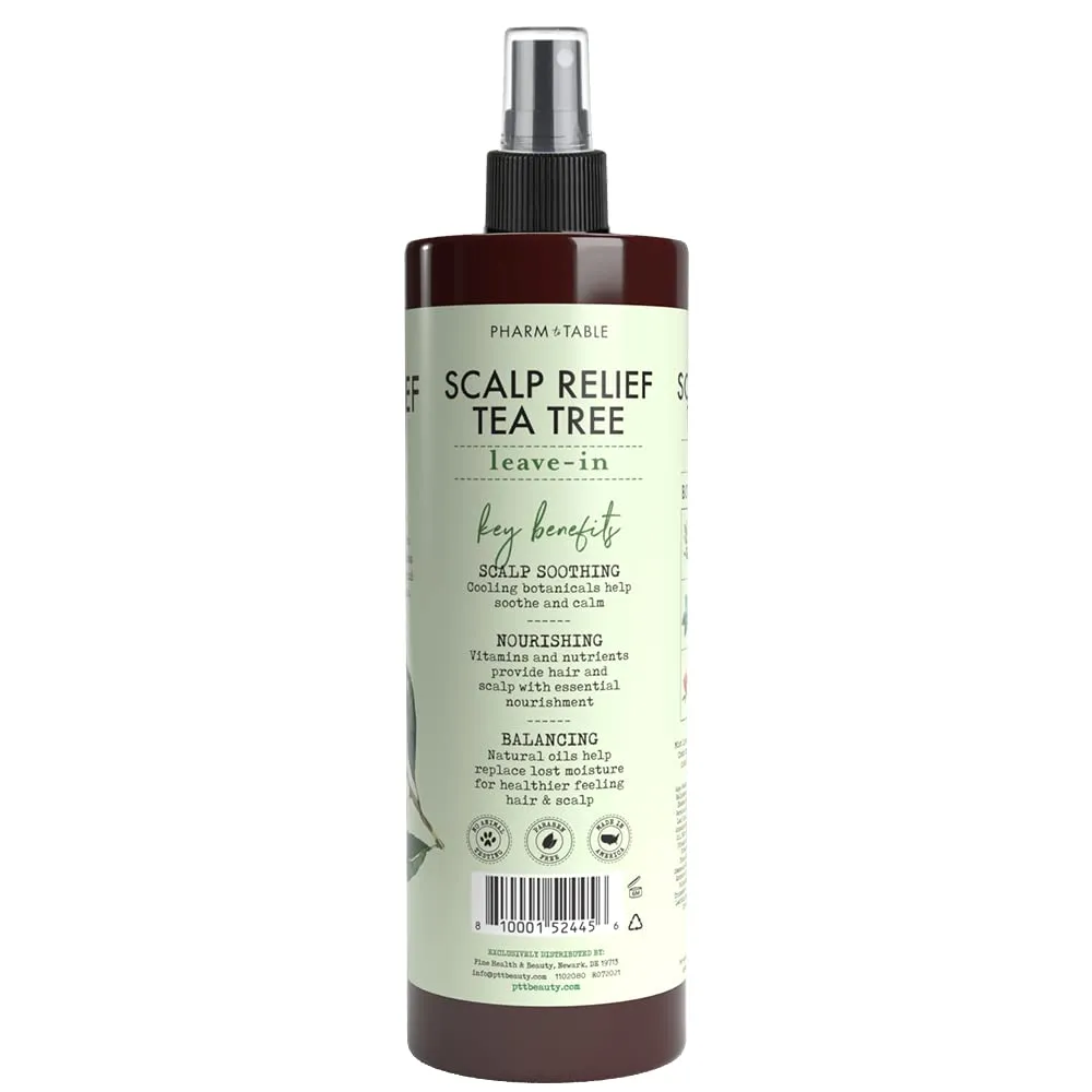 Scalp Relief Tea Tree Leave-In Conditioner, Relieve Itchy, Dry Scalp, Detangles Hair, 240ml/8 fl oz, 2-Pack