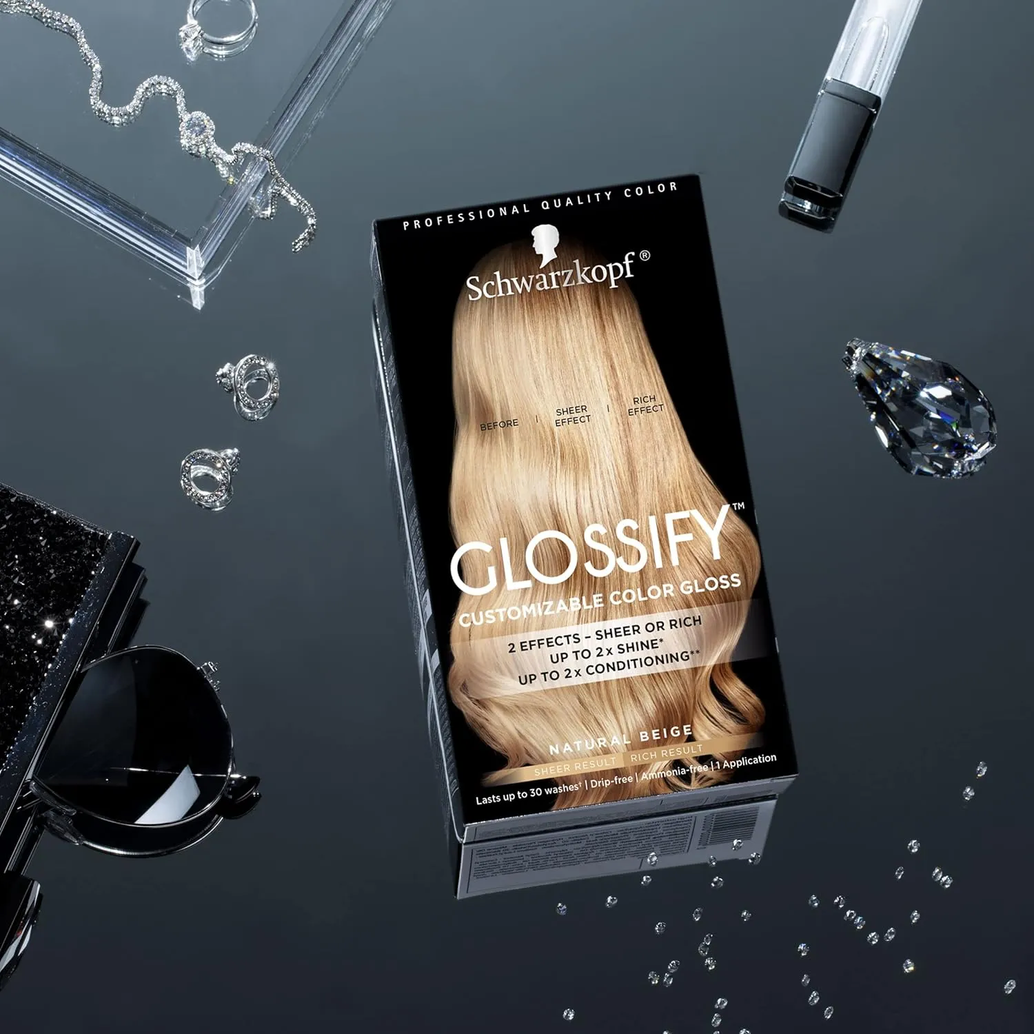 Schwarzkopf Glossify Customizable Color Gloss, Natural Beige