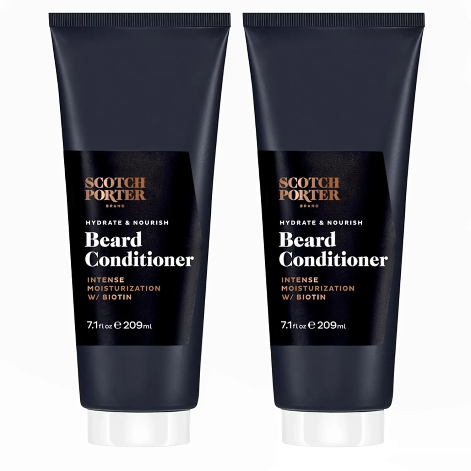 Scotch Porter Hydrate & Nourish Beard Conditioner Twin Pack – Long-Lasting Moisture Helps Strengthen, Reduce Frizz & Promote Healthy Hair Growth for Dull, Dry, Coarse Beards – Original, 2 * 7.1 Oz.