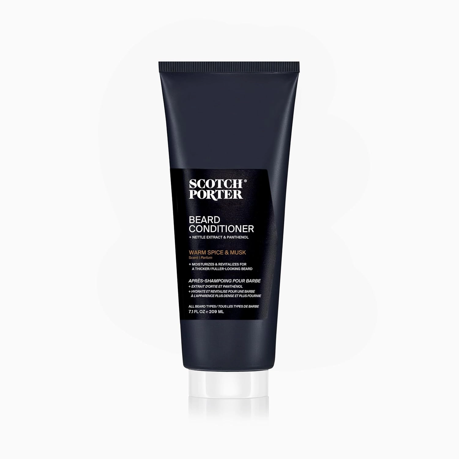 Scotch Porter Hydrate & Nourish Beard Conditioner – Long-Lasting Moisture Helps Strengthen, Reduce Frizz & Promote Healthy Hair Growth for Dull, Dry, Coarse Beards – Original Scent, 7.1 oz. Bottle