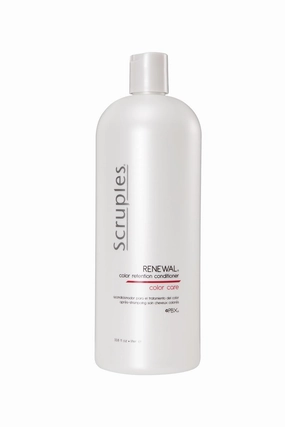 Scruples Color Renewal Hair Conditioner - Color Retention Conditioner for Color Treated Hair - UV Absorbers Ensure Protection from Sun-Fading & Elements - Gentle for All Hair Types (33.8 oz)