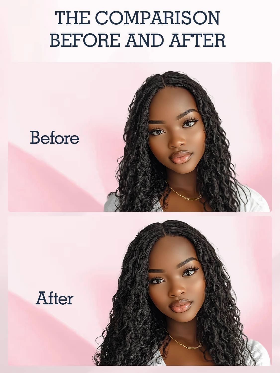 Seamless Clip in Human Hair Extensions - Kinky Curly, 20 Inch, 110g Natural Black, Ultra-thin 0.8mm PU Weft, Real Human Hair