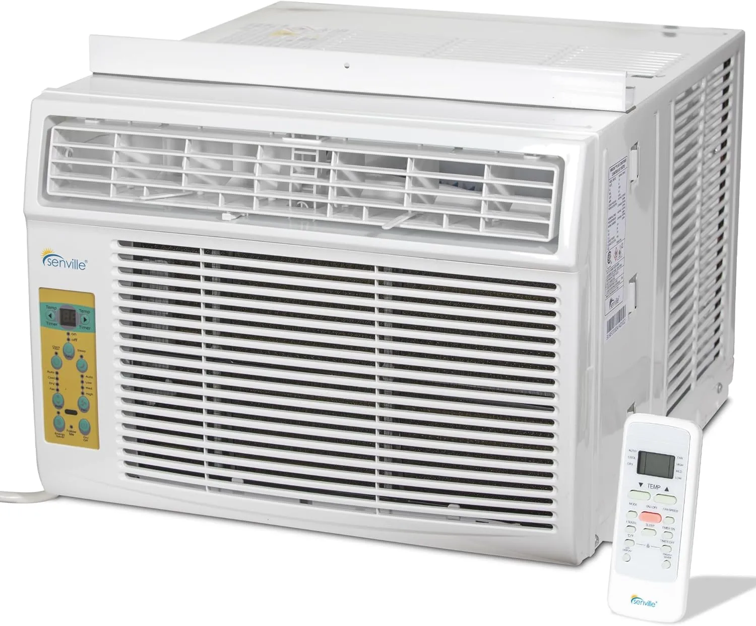 Senville 12,000 BTU Window Air Conditioner, Cools Up to 550 Sq. Ft., Easy to Use, Washable Filter