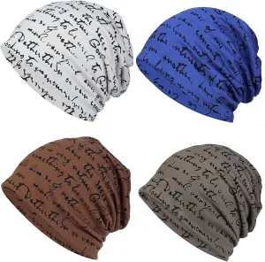 seven wolves Unisex Beanie Hats Classic Chemo Hip-Hop Soft Lightweight Running Cap Sleep Skull Hat