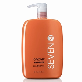 SEVEN Hair Care Gazar Hydrate Conditioner for Women & Men, Anti-Frizz, Moisturize Dry Hair, Sulfate   Paraben Free, Cruelty Free with Argan Oil, Jojoba & Biotin, Made in USA