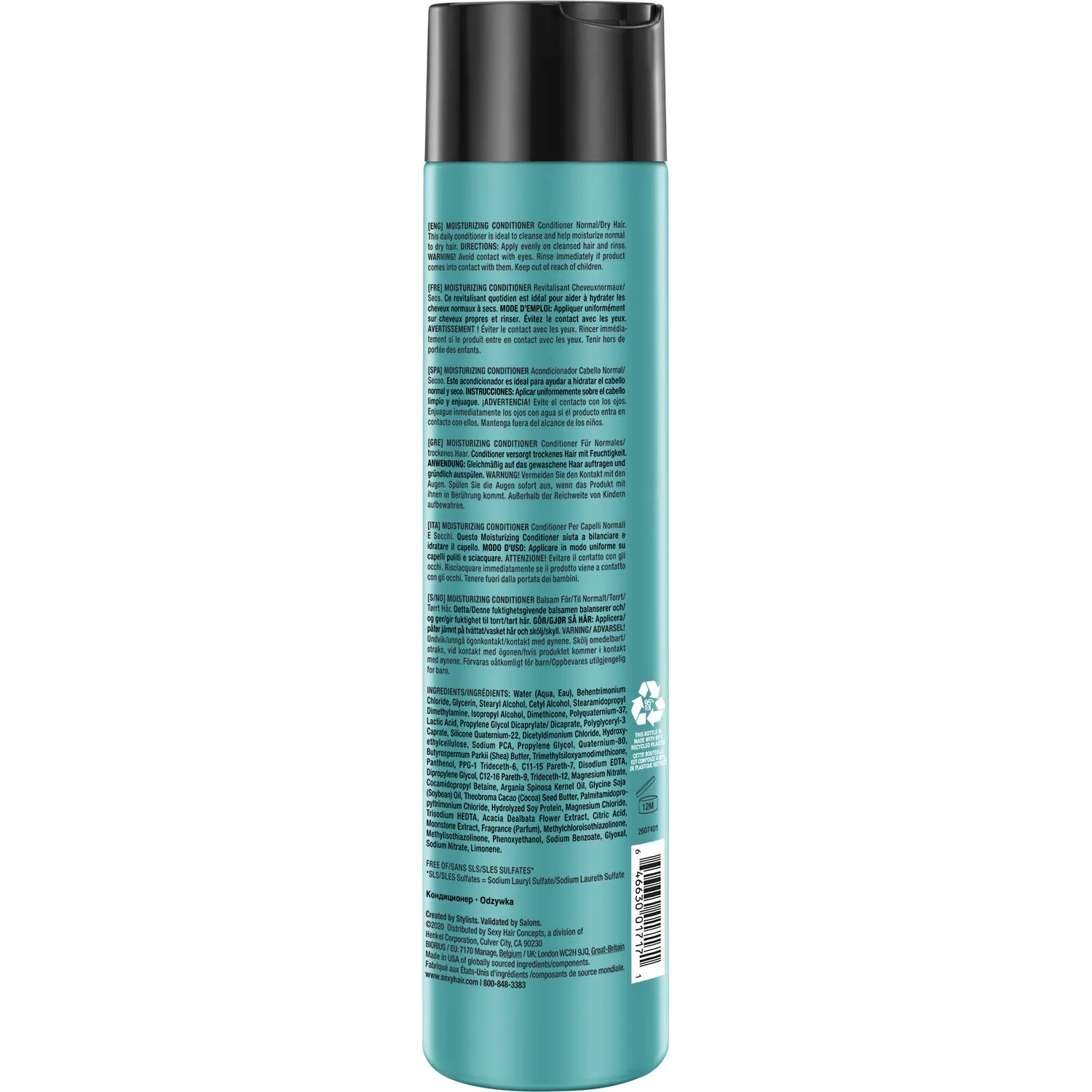 SexyHair Healthy Moisturizing Shampoo/Conditioner | Moisture, Slip, Detangling, and Shine | SLS and SLES Sulfate Free