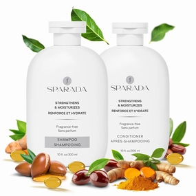 Shampoo and Conditioner Set, Sulfate-Free, with Biotin, Avocado, Argan and Jojoba Oils, for Dry or Damaged Hair, Frizz Control, Daily Use, 10 Fl. Oz. Each.