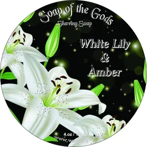 Shaving Soap of The Gods White Lily & Amber 4. oz