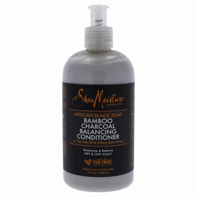 Shea Moisture Moisture African Black Soap Bamboo Charcoal Deep Balancing Conditioner Unisex Conditioner 13 Fl Oz (Pack of 1)