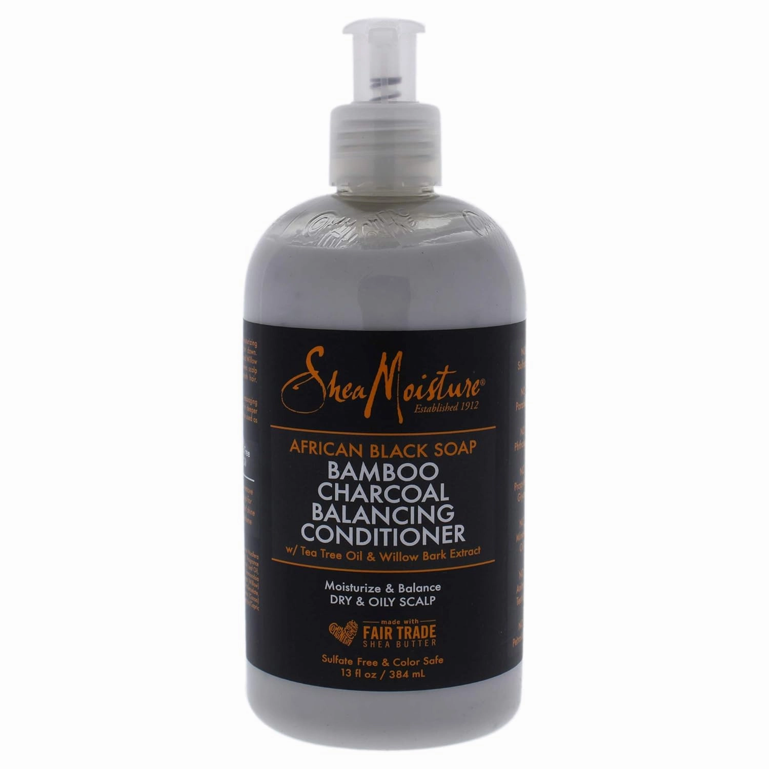 Shea Moisture Moisture African Black Soap Bamboo Charcoal Deep Balancing Conditioner Unisex Conditioner 13 Fl Oz (Pack of 1)