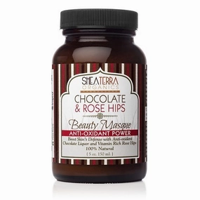 Shea Terra Facial Masque Chocolate & Rose Hips Beauty Mask Powder - 5 Ounce