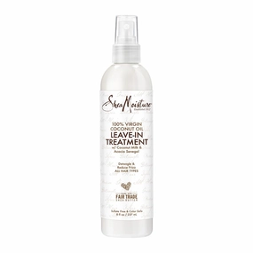 SheaMoisture Coconut Hibiscus Curl Enhancing Smoothie 20 oz & Coconut Oil Leave-In Conditioner 8 oz