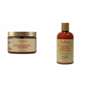SheaMoisture Intensive Hydration Bundle - Hair Masque and Leave-In Milk for Dry, Damaged Hair