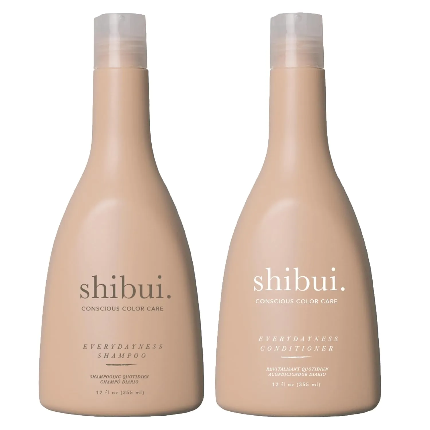 Shibui Everydayness Shampoo & Conditioner, Daily Gentle Cleansing, Softness & Shine for Fine to Medium Hair, 12 Fl Oz Ea
