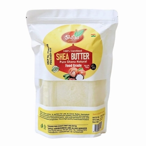Shifaa Shea Butter - 100% Pure and Unrefined from Ghana I Food Grade A for Chocolate Coatings I Raw, Natural Moisturizer & Organic for Skin, Hair & Body - 24oz