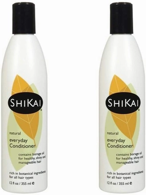 ShiKai Everyday Hydrating Conditioner (Unscented, 12oz, Pack of 2) | With Borage & Jojoba Oil | Promotes Healthy Scalp | Nourish & Shine | Vegan
