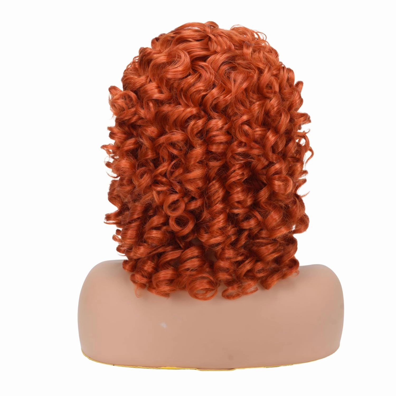 Short Loose Curly Orange Wigs for Black Women,Curl Afro Wigs for Black Women Synthetic Hair Wig Natural for Women Soft Ginger Hair