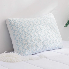 Shredded Memory Foam Cooling Soft Bamboo Viscose Pillow King Size, Adjustable Hypoallergenic Hotel Quality Bed Pillow for Stomach, Back and Side Sleeper, Oeko-TEX Certified