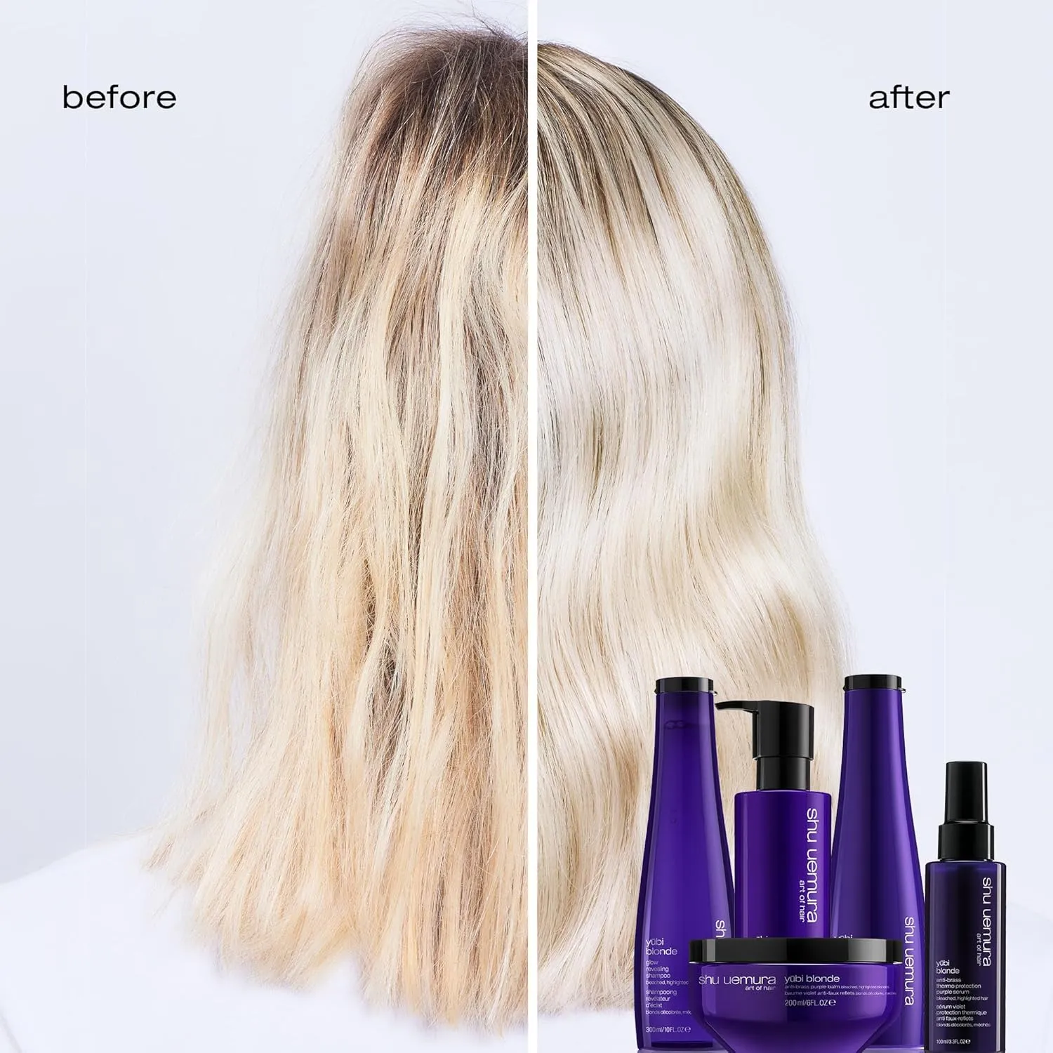 Shu Uemura Yubi Blonde Nourishing Conditioner For Blonde Hair - Prevents Breakage and Split Ends, Nourishes and Adds Shine, Color Safe