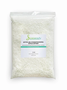 Soapeauty BTMS 25% - 16 oz - Behentrimonium Methosulfate Cetearyl Alcohol 25% Conditioning Emulsifier | Ingredient for Hair Care, Skin Care, Leave-in Treatment Products | 16 oz