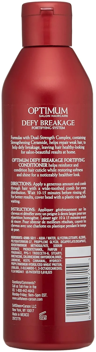 SoftSheen-Carson Optimum Salon Haircare Defy Breakage Fortifying Sys Hair Restore Conditioner, 13.5 floz