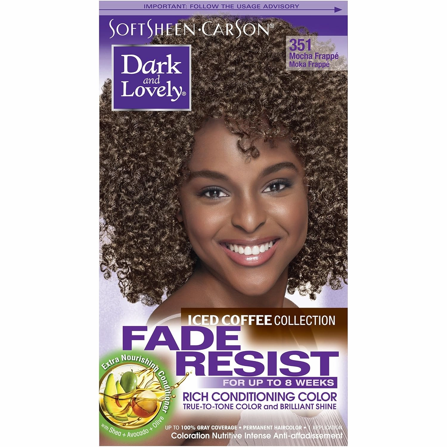 Softsheen Carson Fade Resist Rich Conditioning Color Iced Coffee Mocha Frapp - 402