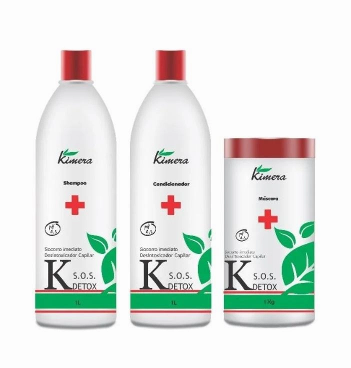 SOS Detox Damaged Hair Post Chemistry Instant Treatment Kit 3x1 - Kimera