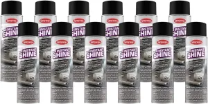 Sprayway SW936-12PK Aerosol Instant Shine Vinyl Cleaner and Protectant, 11 oz, Pack of 12 , WHITE