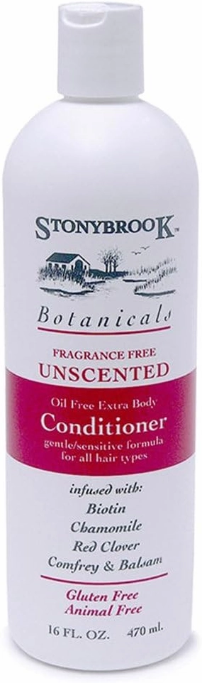 Stonybrook Botanicals Unscented Herbal Conditioner, Oil Free - 16 oz (Pack of 2)