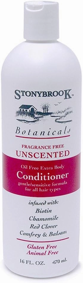 Stonybrook Botanicals Unscented Herbal Conditioner, Oil Free - 16 oz (Pack of 2)