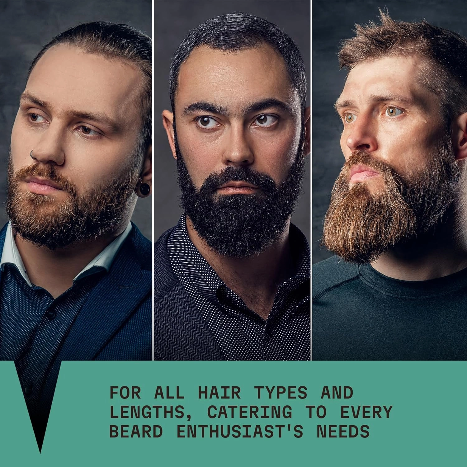 Striking Viking Beard Wash and Conditioner - 10 Fl Oz per Bottle, Peppermint & Eucalyptus - Paraben & Sulfate Free, with Jojoba Oil - Deep Clean Beard Shampoo & Conditioner - All Facial Hair Types