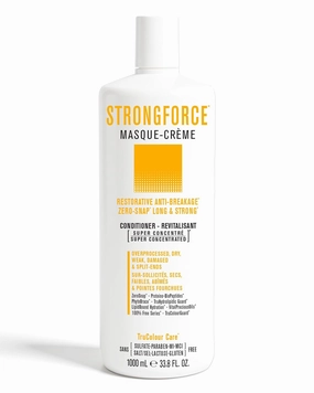 STRONGFORCE Hair Repair & Split End repair Vegan Deep Conditioner 1 Minute Hair Mask. Hydrating Detangling Conditioner with argan oil & hair vitamins for Dry Damaged Hair