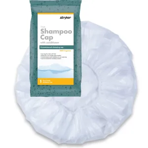 Stryker - Sage Pre-moistened Shampoo Cap - 40 Packages, Ultra-soft Fabric Lining, with Shampoo, Conditioner, Detangler & Rinse-free, Hypoallergenic