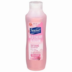 Suave Essentials Shampoo and Conditioner Set, Wild Cherry Blossom, 22.5 fl oz Each, Cleansing, Hydrating, Moisturizing, Shine, Softening, All Hair Types, Silicone Free