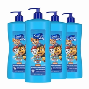 Suave Kids 3-in-1 Shampoo, Conditioner, Body Wash Paw Patrol Adventure 28 FL oz, (Pack of 4)