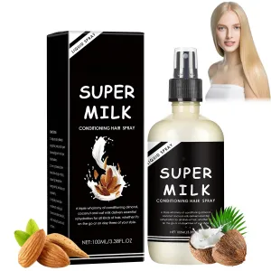 Supermilk Lush Conditioning Hair Primer, All Hair Types, Softening, Moisturizing, Nourishing, 100ml, 3.53 Fl Oz