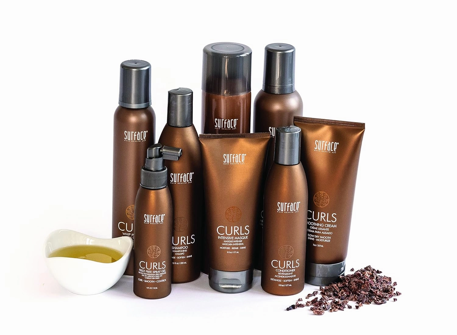 Surface Hair - Curls Moisturizing Conditioner– Defines, Adds Shine, and Provides Frizz Free Style Longevity