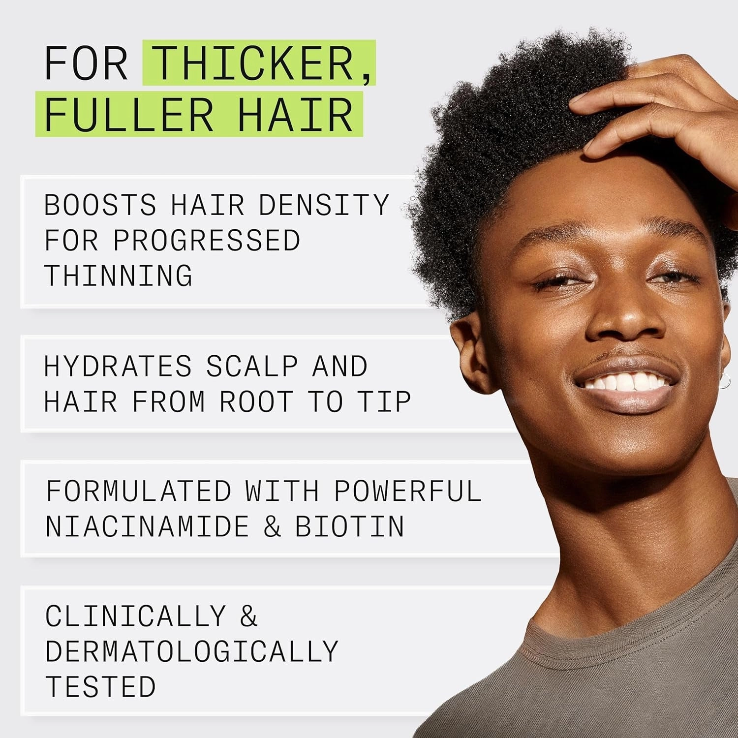 System 2 Scalp   Hair Thickening Conditioner, for Natural Hair with Progressed Thinning, Boost Hair Density with Niacinamide & Biotin