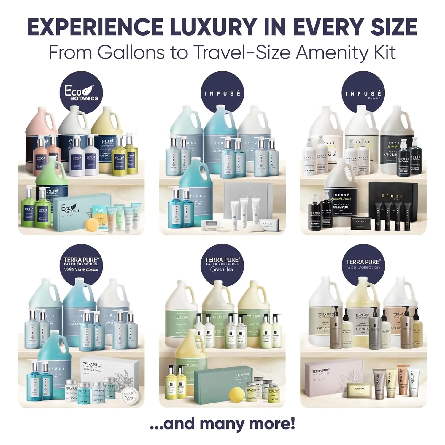 Terra Pure White Tea & Coconut Amenity Kit | Hotel Bulk Toiletries | 1 oz Shampoo, Conditioner, Lotion, Body Wash, Cleansing Bar for Guest Hospitality Vacation Rentals| 15 Sets/Case