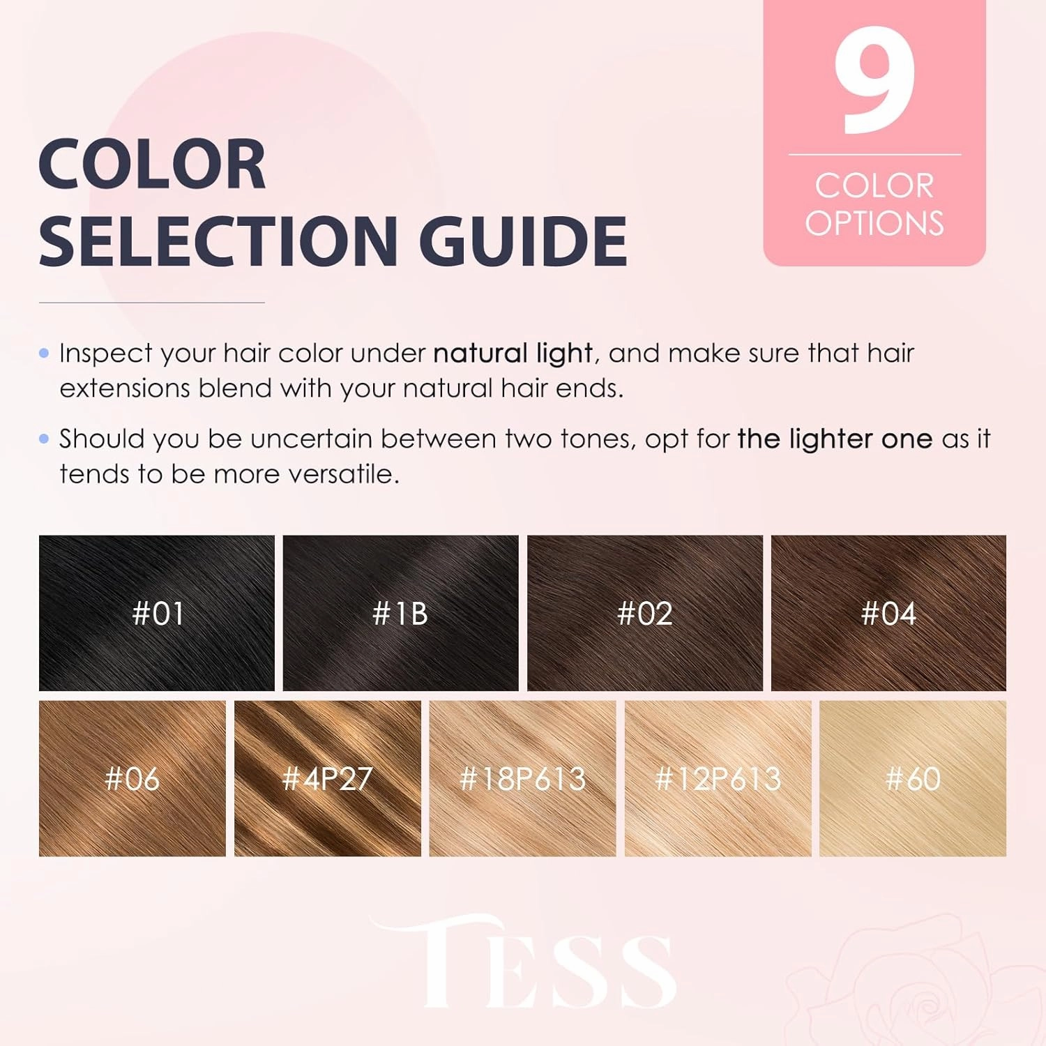 TESS Human Hair Halo Extensions 100% Remy Hair 16 Inch Straight Adjustable Invisible Wire Easy to Use Clip in, Camel mixed Light gold