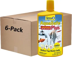 Tetra 16163 202.8 oz AquaSafe Plus Water Conditioner (1 CASE of 6-33.8 OZ Bottles)