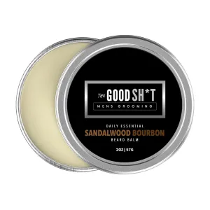The Good Shit For Men Beard Balm - Grooming Product for Men's Beard Care, Vanilla Coffee Scent (2 Fl Oz, Sandalwood Bourbon)